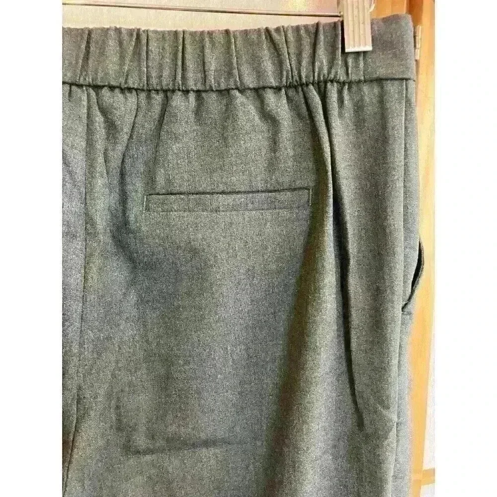 NWT Banana Republic Women's Pull-On Tapered Pants, Gray 8P, Pockets